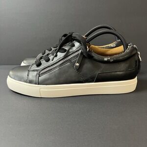 Steve Madden Sneakers Women's 9M Black Faux Leather Casual Preppy Fashion